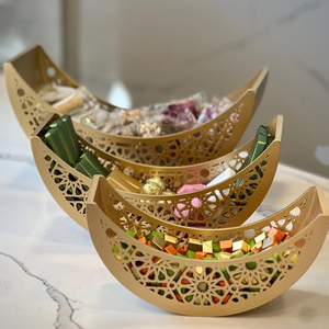 Décorations du Ramadan Décoration islamique musulmane pour la maison Plateau de service en bois pour la table Vaisselle à des fins de cadeaux islamiques - Product Image 4