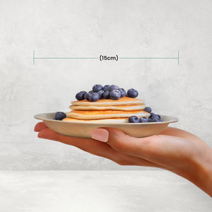 Assiettes rondes jetables écologiques Vaisselle biodégradable pour le bureau, la restauration, les mariages et les événements en plein air - Product Image 6