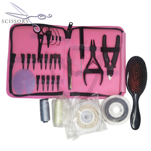 Alicates de extensión de cabello de dos orificios de acero inoxidable plateado de alta calidad con logotipo personalizado, precio al por mayor, herramientas de extensión de cabello - Product Image 6