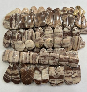 Piedras preciosas sueltas de jaspe de coco Natural de grado AAA +, ajuste de piedra de forma mixta personalizable, fabricación de joyas, lote al por mayor - Product Image 3