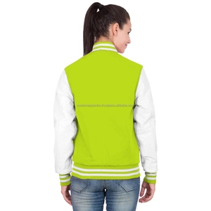 <b>Quilted</b> Cotton Fleece Varsity Jacket for Women Stylish Embroidered Streetwear Winter Coat - Product Image 4