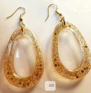 <b>Resin</b> <b>Earrings</b> Handmade <b>Resin</b> <b>Earrings</b> <b>Resin</b> Drop <b>Earrings</b> - Product Image 1