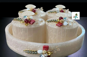 100% pot décoratif en résine de qualité supérieure avec plateau par Tradebit - Product Image 6