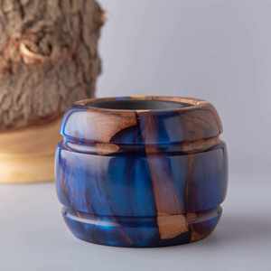 Elegante quemador de madera de Acacia árabe Bakhoor, soporte de incienso de resina hecho a mano, decoración religiosa para el hogar, regalo de boda, cilantro perfumado alto - Product Image 1