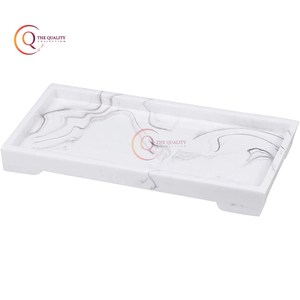 Bandeja de mármol macizo hecha a mano, diseño Rectangular único para desayuno, comida para servir para el hogar, cocina, uso en Hotel, platos y platos - Product Image 1