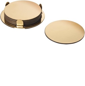 Posavasos decorativo de Metal para mesa de té y café, posavasos redondo de 4 posavasos decorativo - Product Image 6