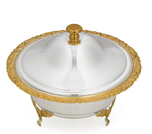 Meilleures ventes : Ensemble de bols de service portables en métal doré, jetables, de luxe moderne et polyvalents, pour dattes, noix, chocolats et mariages - Product Image 5