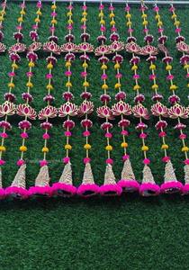 พวงดอกไม้ประดับลูกปัดพู่ห้อยประดับด้วยลูกปัดดอกบัวสำหรับเทศกาลและงานเลี้ยงฉากหลังของเทศกาลการแต่งงานการตกแต่งงานแต่งงานการตกแต่งคริสมาสต์ - Product Image 2