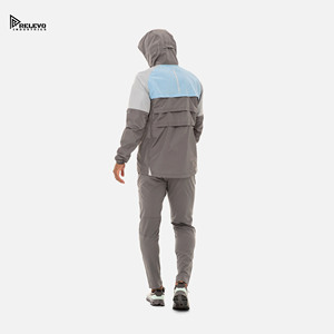 Nouveaux survêtements coupe-vent en nylon de haute qualité, design personnalisé, blocs de couleur, survêtement de sport pour hommes, survêtement coupe-vent à bas prix - Product Image 6
