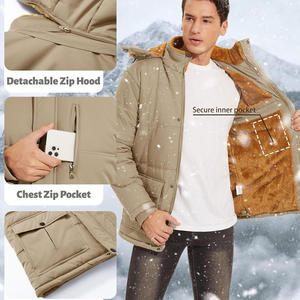 Veste d'hiver de qualité supérieure avec logo personnalisé, impression, broderie, manteau d'extérieur isolé au chaud, fourniture directe du fabricant d'usine OEM - Product Image 4