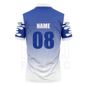 Camiseta de críquet transpirable personalizada más vendida para hombre, estilo informal con logotipo de equipo e impresión de nombre, camisetas al por mayor - Product Image 3