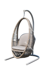 Chaise suspendue en poly rotin pour jardin et patio, mobilier d'extérieur PRSW-VF15 - Product Image 4