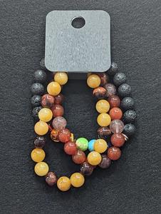 Pulseras de cristal elásticas de calidad superior con cuentas de piedra natural para mujeres, hombres, meditación y uso de yoga disponibles para la venta - Product Image 4