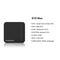 Nouvelle Box TV S13 Neo 2026 Android 10.0 4K Allwinner H313 Quad Core Smart Lecteur Multimédia Haute Performance à Bas Coût avec 1 Go/8 Go