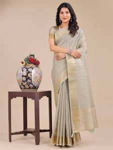 Collection de vêtements de fête en gros Vêtements indiens pakistanais, y compris Organza Latkan Saree Catalogue complet disponible Tarifs réduits - Product Image 5