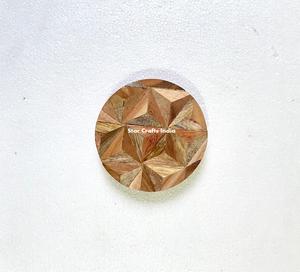 Posavasos de resina y madera con hojas de flores, alfombrillas de resina de madera, almohadillas redondas para el hogar, Hotel, resina epoxi redonda natural, accesorios de cocina de Acacia - Product Image 5