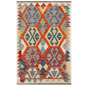 Alfombra Imaco Maimana, Alfombra Kilim Afgana, 119 x 78 cm, Arte de Pared, Pieza Decorativa - Product Image 1