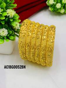 Joyería chapada en oro de 24K para mujer, nuevo diseño, 6 uds., brazalete para mujer 2021 - Product Image 3