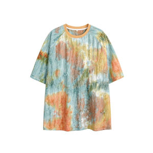 เสื้อยืดโอเวอร์ไซส์ผู้ชาย ผ้าฝ้าย 100% ออกแบบโลโก้เองได้ คอเสื้อแบบดรอป ไหล่ตก สไตล์สตรีทแวร์ เสื้อยืดเปล่าสำหรับผู้ชาย - Product Image 3