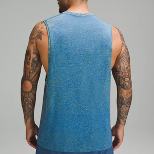 Vente en gros de débardeurs de sport pour hommes de haute qualité, nouveaux, pour le basketball, la remise en forme, couleur unie, compression sans manches - Product Image 3