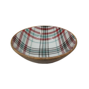 Vente en gros de bol de service alimentaire de forme ronde en bois émaillé fini en vrac pour la cuisine et la nourriture de table et les collations bols de service - Product Image 2