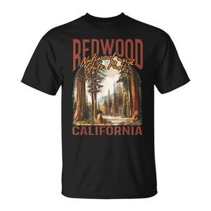 Camiseta retro vintage del Parque Nacional Redwood de California para exteriores - Product Image 1