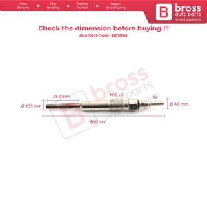 BGP103 1 Piece Glow <b>Plug</b> Auxiliary <b>Heater</b> 7 Volt N10591608 for - Product Image 5