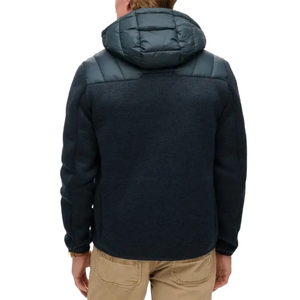 Dernière veste d'hiver personnalisée pour homme, chaude, imperméable, col montant, ample, zippée, en toile, rembourrée, pour homme - Product Image 3