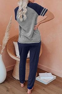 Wholesale Custom Logo Women Two Piece Set Velour Two Piece Set Side Stripes Tracksuits <b>Zip</b> up <b>Sweatshirt</b> Long Sleeve Casual Sets - Product Image 2