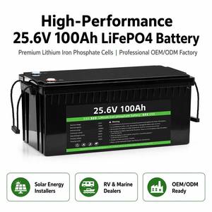 24V 100Ah LiFePO4电池组 深循环磷酸铁锂电池 适用于太阳能存储 房车 船舶 高尔夫 ESS OEM ODM - Product Image 1
