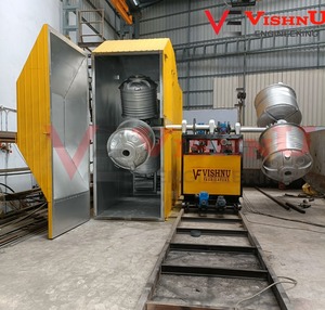 Máquina de rotomoldeo biaxial de dos brazos de ingeniería Vishnu Máquina de moldeo rotacional de producción de tanques sépticos y agua - Product Image 5