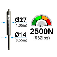 Ressort à gaz en acier inoxydable 316L, 402 mm (15,827 po), 100-2500 N, fabriqué en Turquie, certifié CE ISO9001, pour lit de camping-car, cabine de tracteur, équipement marin et médical