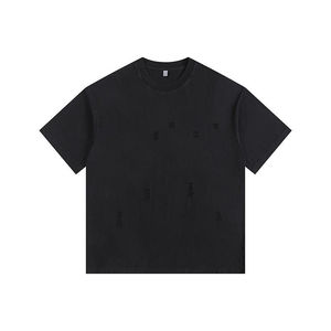 เสื้อยืดผู้ชายแขนสั้นผ้าฝ้ายทรงพอดีตัวแบบลำลองออกแบบโลโก้ได้ตามต้องการ - Product Image 6