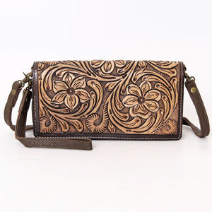 Nouveau sac à main en cuir usiné de créateur occidental de qualité supérieure sculpture florale sac à main occidental accessoires de luxe pour femmes - Product Image 2