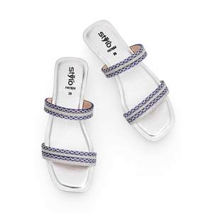 FN7824กีฬาแฟนซีเงินสำหรับรองเท้าแตะ - Product Image 1