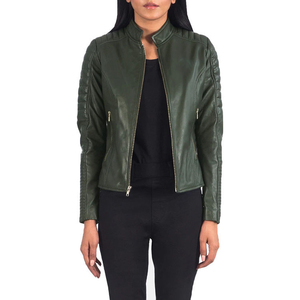 Veste en cuir pour femmes, nouvelle arrivée du fabricant, respirante, pure, pour femmes et filles, logo personnalisé, mode OEM, veste en cuir pour femmes - Product Image 1
