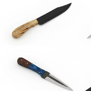 Juego de Cuchillos Hechos a Mano al por Mayor de 4 Piezas, Hojas de Acero con Alto Contenido de Carbono, Mangos de Madera Personalizados, Ambidiestros, Duraderos, Afilados y Ligeros - Product Image 4