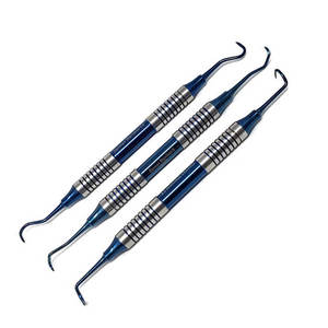 3 pcs Kit d'instruments Détartreurs de faucilles parodontales antérieures et postérieures H6/H7 Acier inoxydable dentaire Hygiène buccale - Product Image 3