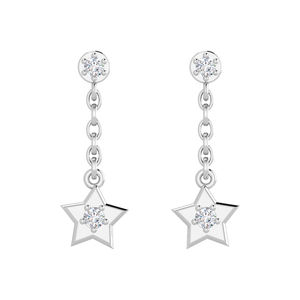 Nuevos Pendientes de Diamantes Rikhava Chapados en Oro de 14K al por Mayor, Accesorio de Moda para Bodas, Compromisos y Fiestas, 0.13CT - Product Image 2