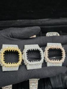 เคสนาฬิกาข้อมือสเตนเลสสำหรับผู้ชายแบบมีหนามสไตล์ฮิปฮอป GA2100ออกแบบได้ตามต้องการ - Product Image 1