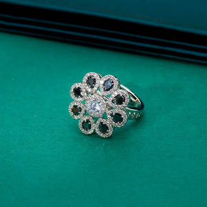 แหวนเพชร CZ คลาสสิกเคลือบโรเดียม - Product Image 1