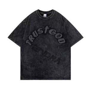 <b>Men</b> Acid Wash T <b>Shirt</b> Streetwear Hip Hop Stone 100% Cotton t <b>Shirts</b> with logo Customize Oversized Vintage T-<b>shirt</b> Hip Hop - Product Image 2