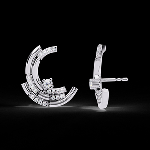 Pendientes de tuerca de boda de diamantes de oro macizo de 14 quilates, regalo de aniversario de diamantes naturales de alta calidad para mujer, precio de fábrica - Product Image 4