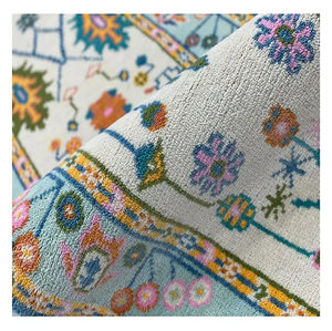 Alfombra personalizable Oushak, juego de alfombras para sala de estar de lana anudada a mano afgana, tamaños disponibles - Product Image 4