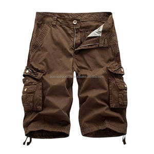 Wholesale Custom <b>Compression</b> Breathable Sweat <b>Shorts</b> 100% Cotton Canvas Cargo Streetwear <b>Men</b> Casual <b>Shorts</b> - Product Image 2