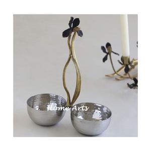 Bol à dessert en acier inoxydable martelé avec poignée en aluminium, qualité supérieure, petite taille, par Home Arts - Product Image 3