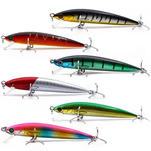 7cm Jerkbait Swimbait pêche doré leurres manivelle truite poisson-chat Jerk appât méné leurre triple crochets dur méné leurres de pêche