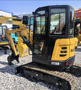 Mini-excavatrices sur chenilles SANY d'occasion de 2 tonnes, certifiées CE, avec godet, excavatrices SY26 d'occasion à vendre, matériel de chantier - Product Image 1