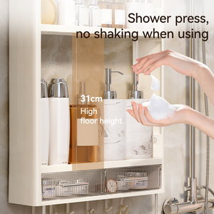 Hiện đại 3-Tier phòng tắm lưu trữ giá không thấm nước treo tường nhà bếp lưu trữ Kệ tiết kiệm không gian lưu trữ chủ kệ - Product Image 4