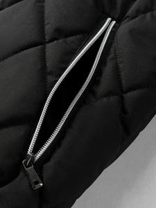 Veste matelassée de créateur de haute qualité pour hommes, vêtements de ville d'hiver décontractés, avec logo brodé sur mesure, imperméable 100% nylon, vente en gros OEM - Product Image 4